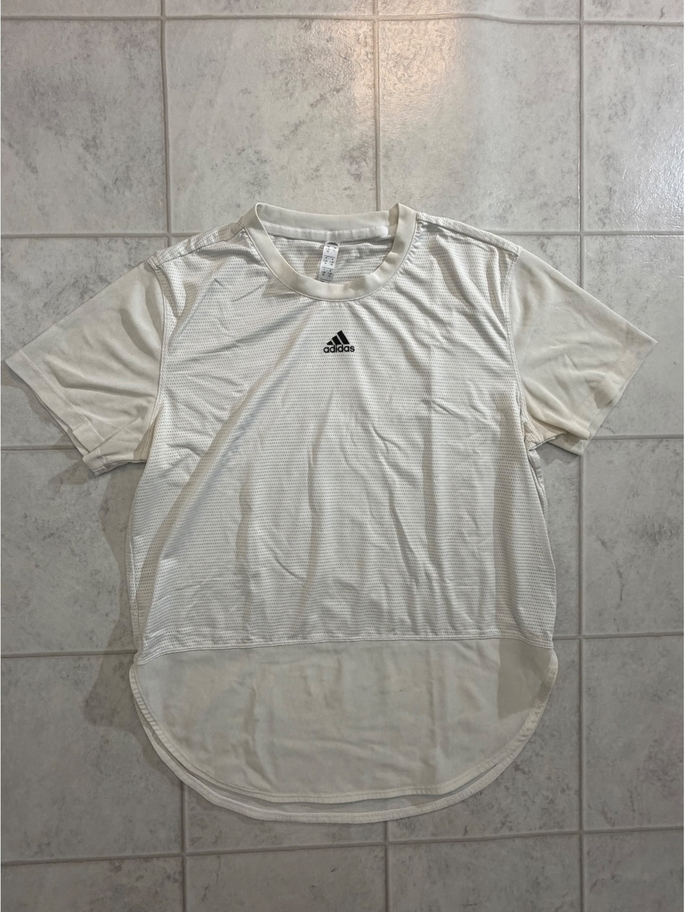 Adidas white Aeroready athletic T shirt
